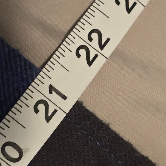 American Eagle Womens Small Flannel Plaid Blue Black Boyfriend Fit Button Shirt - Picture 10 of 10